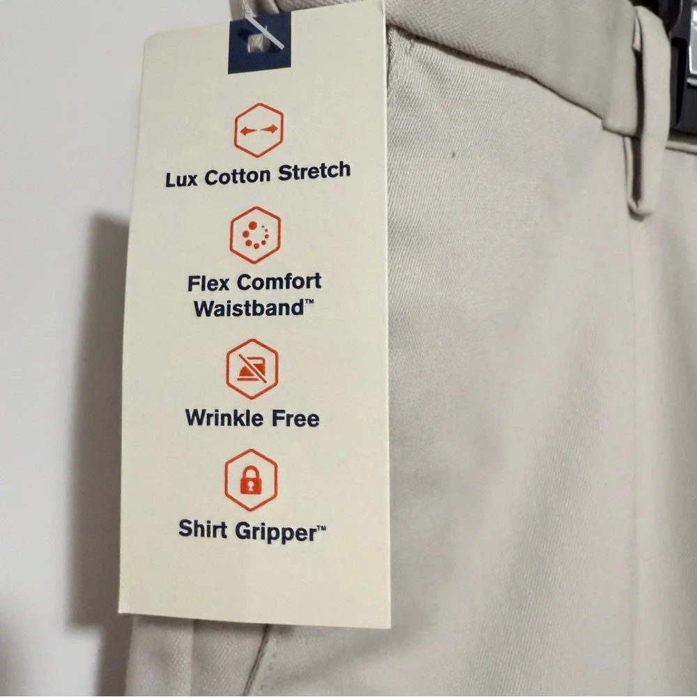 NWT Dockers Men's Signature Khaki Big & Tall Classic Fit Pants size 44 X 30